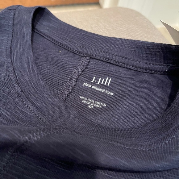 J.Jill Elliptical Tunic Navy Blue XS NWT - Picture 3 of 6